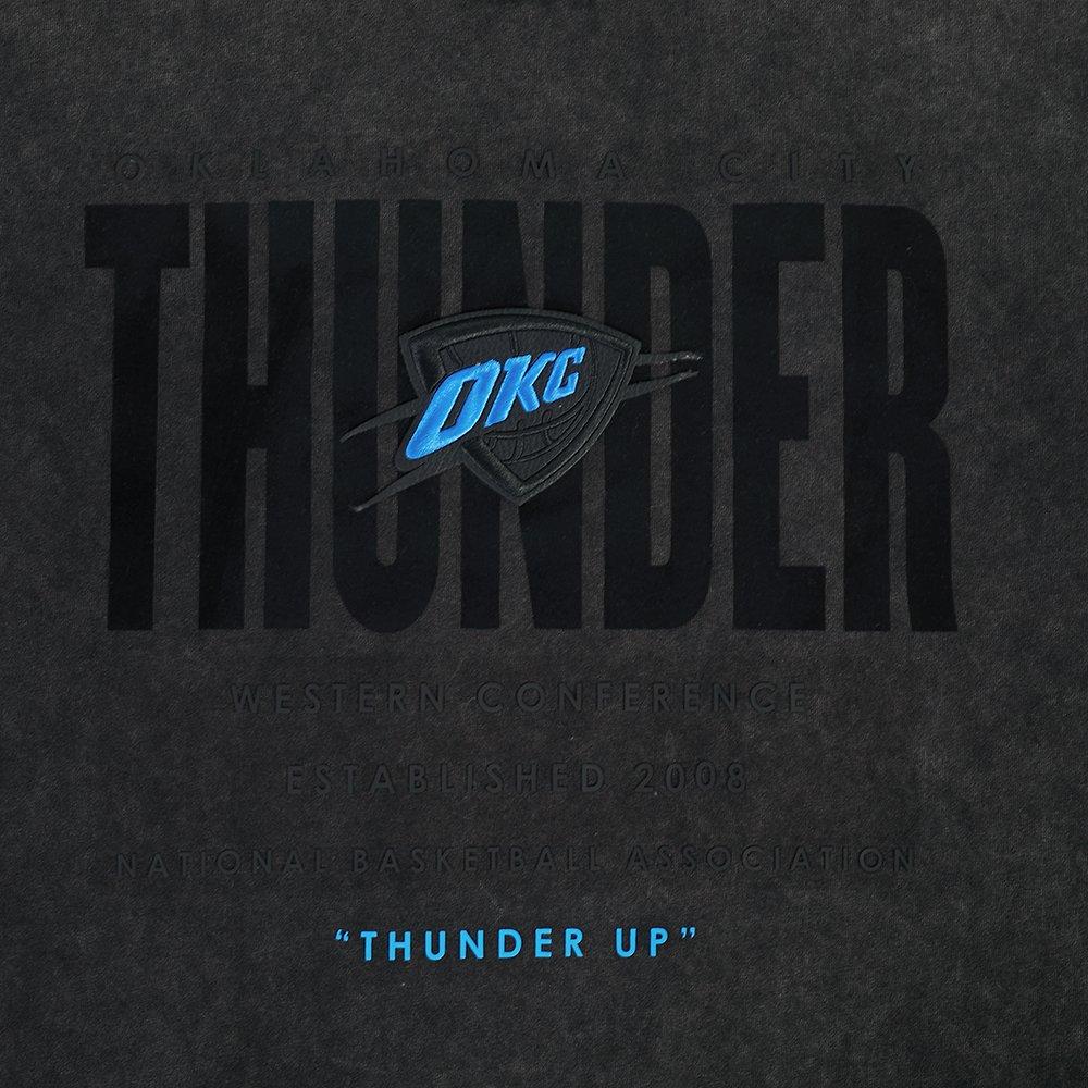 Pro Standard Oklahoma City Thunder Drop Shadow Tee-Black - BLACK Thumbnail View 5