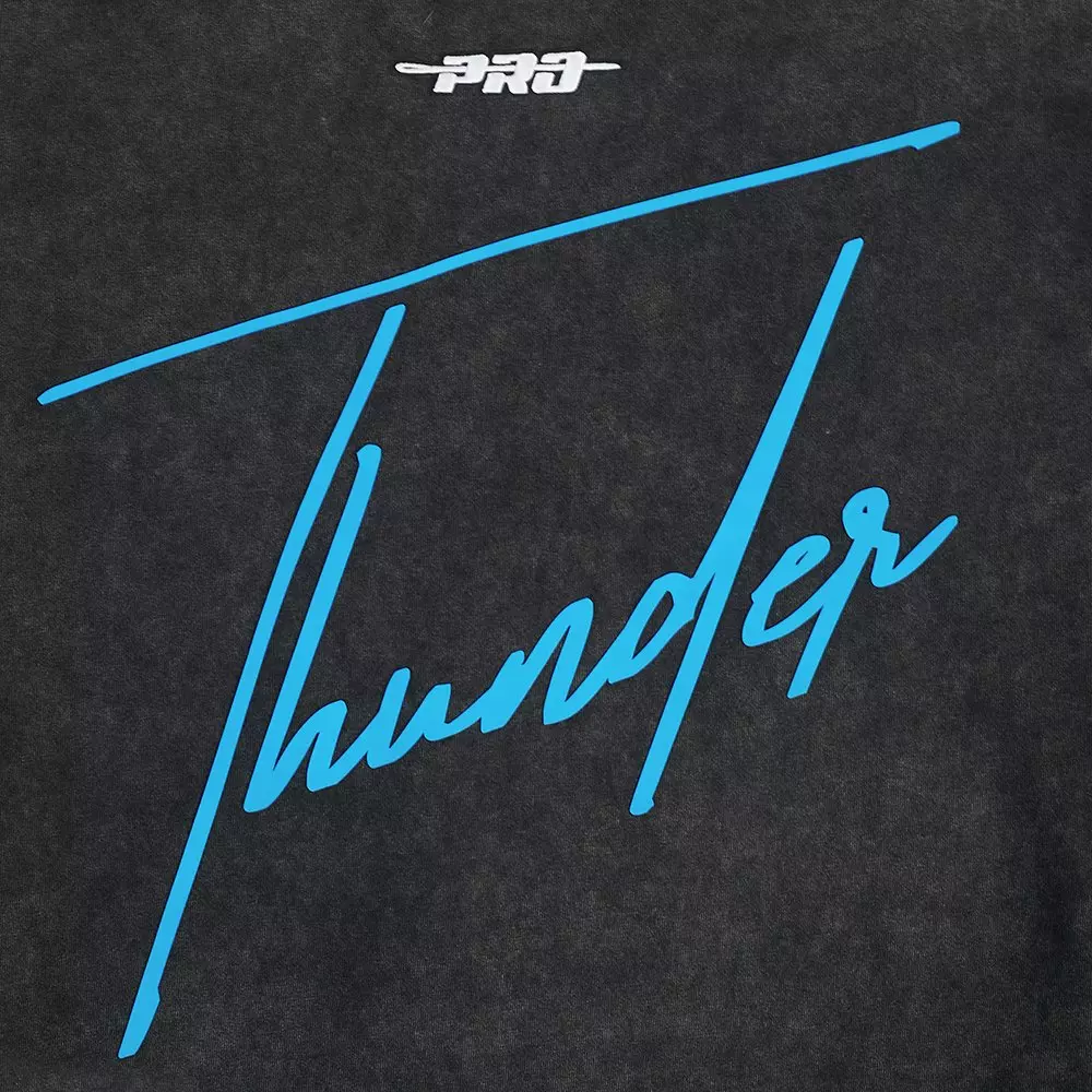 Pro Standard Oklahoma City Thunder Drop Shadow Tee-Black - BLACK