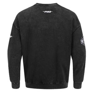 Pro Standard Milwaukee Bucks Shadow Fleece Crew Sweater-Black