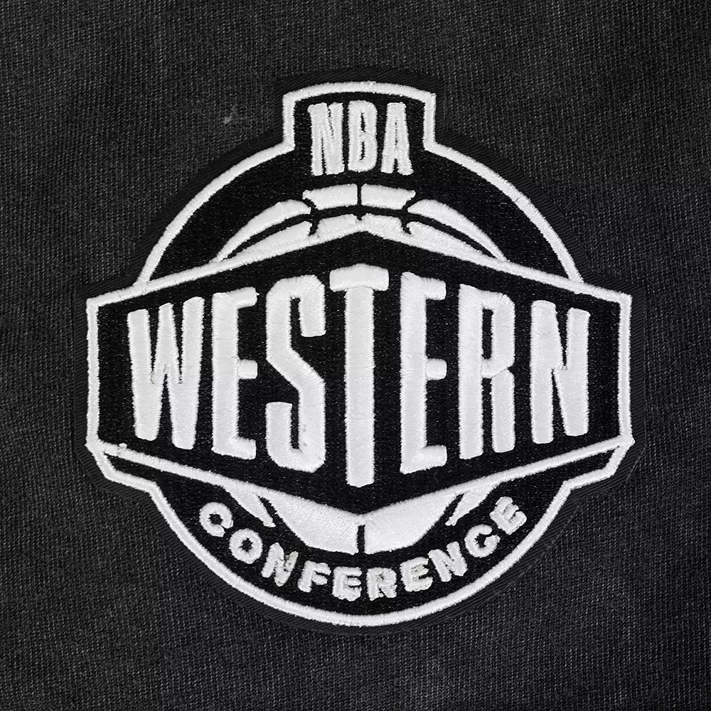 Pro Standard Milwaukee Bucks Shadow Fleece Crew Sweater-Black - BLACK