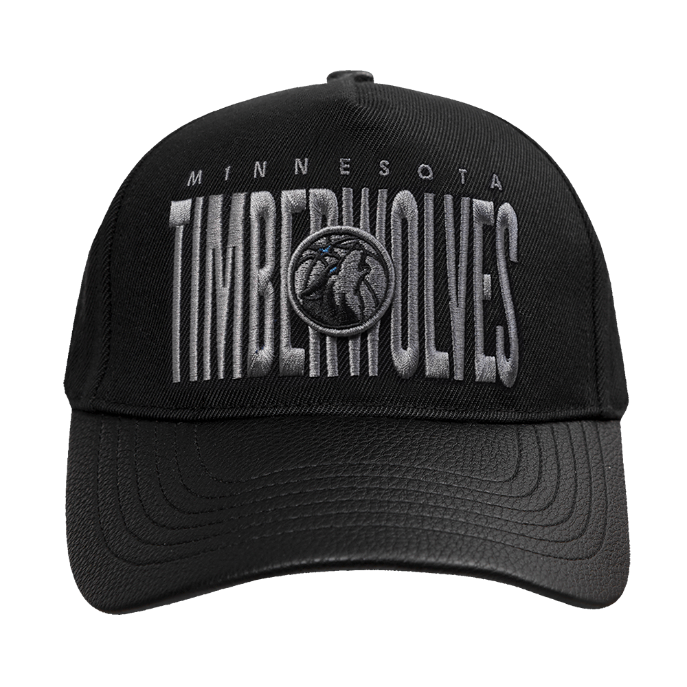 Pro Standard Minnesota Timberwolves Shadow Drop Snapback Hat-Black