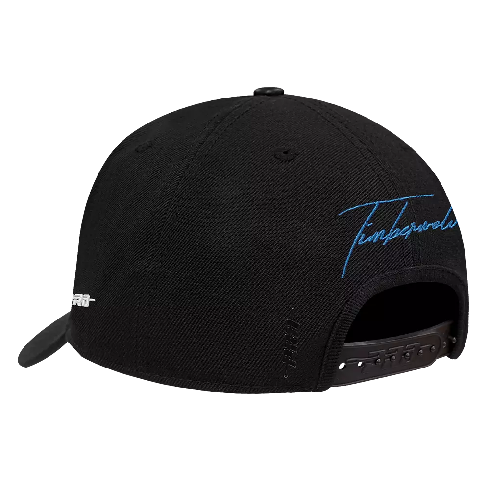 Pro Standard Minnesota Timberwolves Shadow Drop Snapback Hat-Black - BLACK