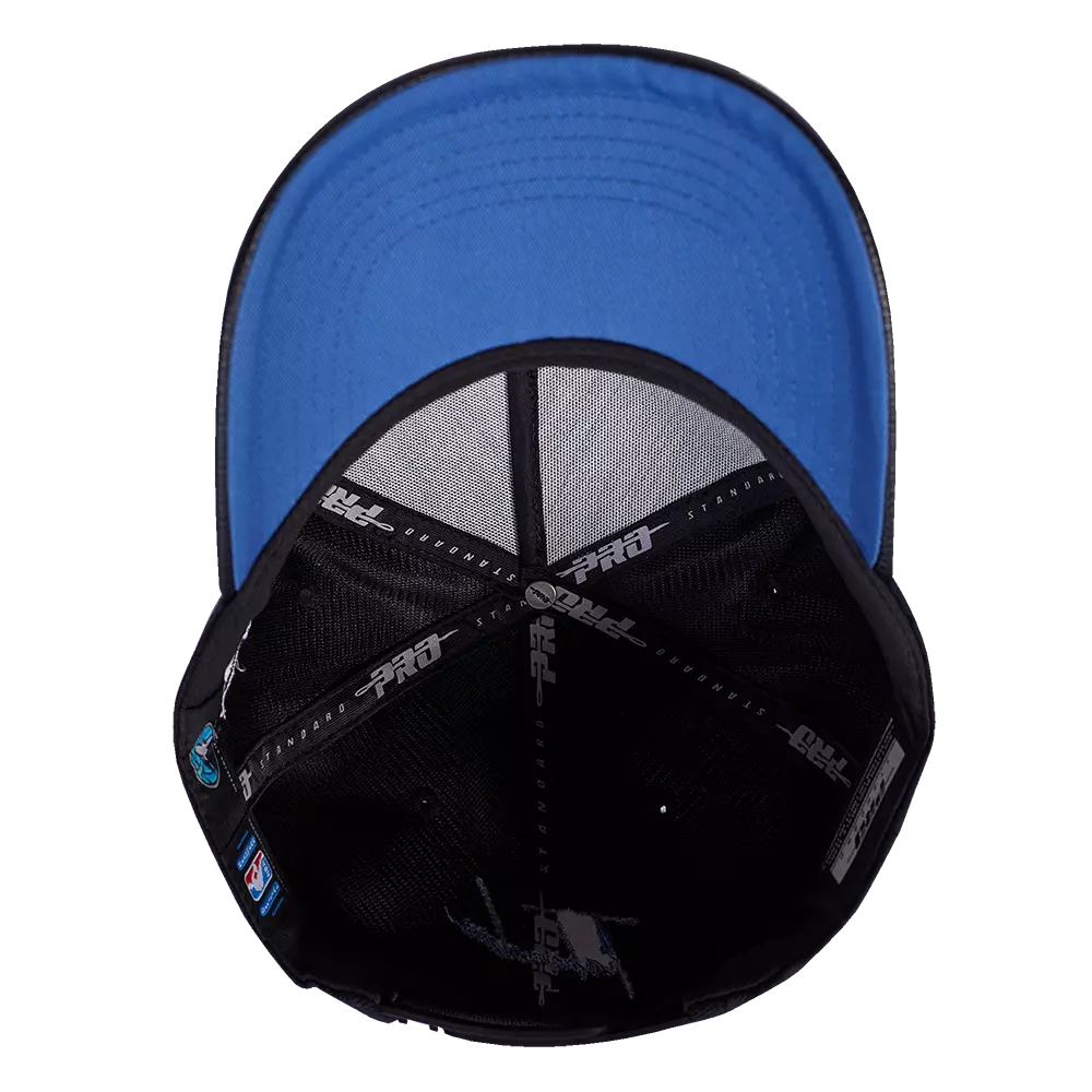 Pro Standard Minnesota Timberwolves Shadow Drop Snapback Hat-Black - BLACK