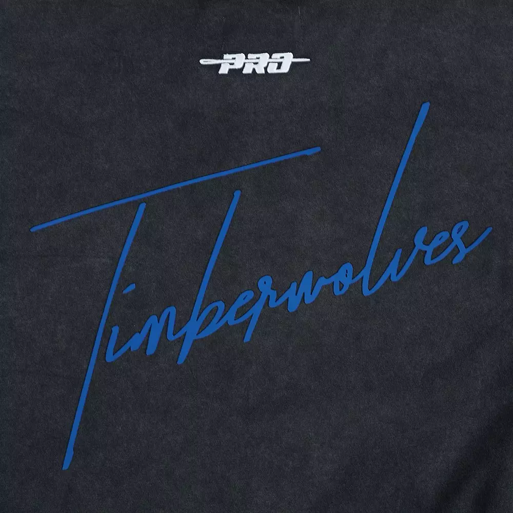 Pro Standard Minnesota Timberwolves Drop Shadow Tee-Black - BLACK