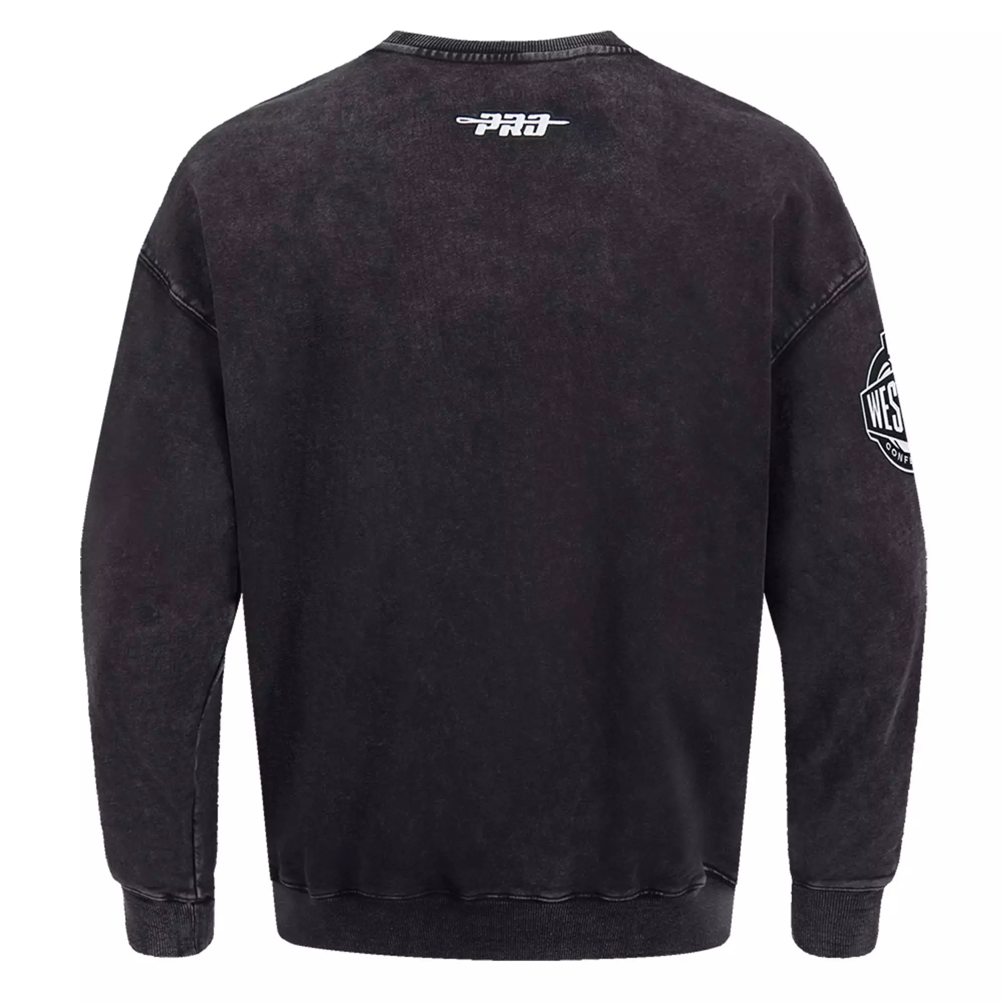 Pro Standard Minnesota Timberwolves Shadow Fleece Crew Sweater-Black - BLACK