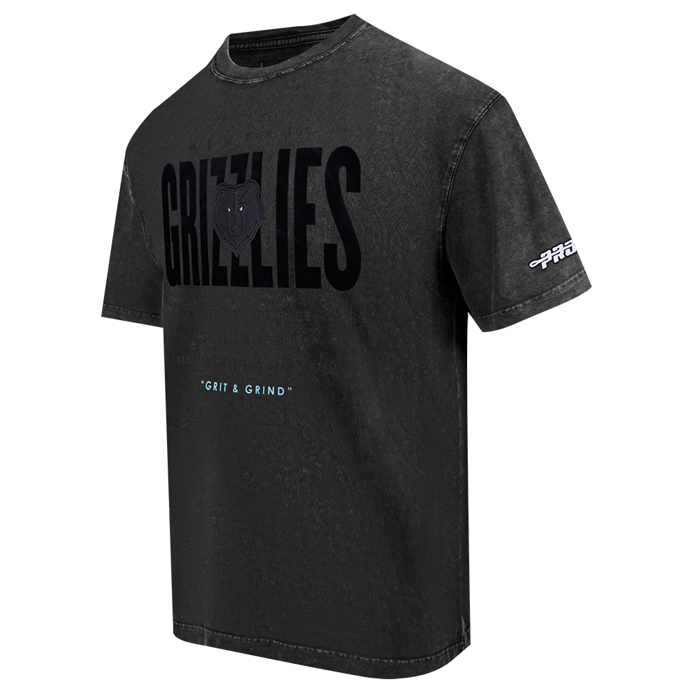 Pro Standard Memphis Grizzlies Drop Shadow Tee-Black - BLACK Thumbnail View 3