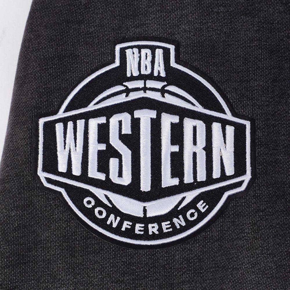 Pro Standard Memphis Grizzlies Shadow Fleece Crew Sweater-Black - BLACK Thumbnail View 6