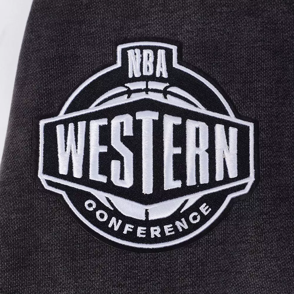 Pro Standard Memphis Grizzlies Shadow Fleece Crew Sweater-Black - BLACK