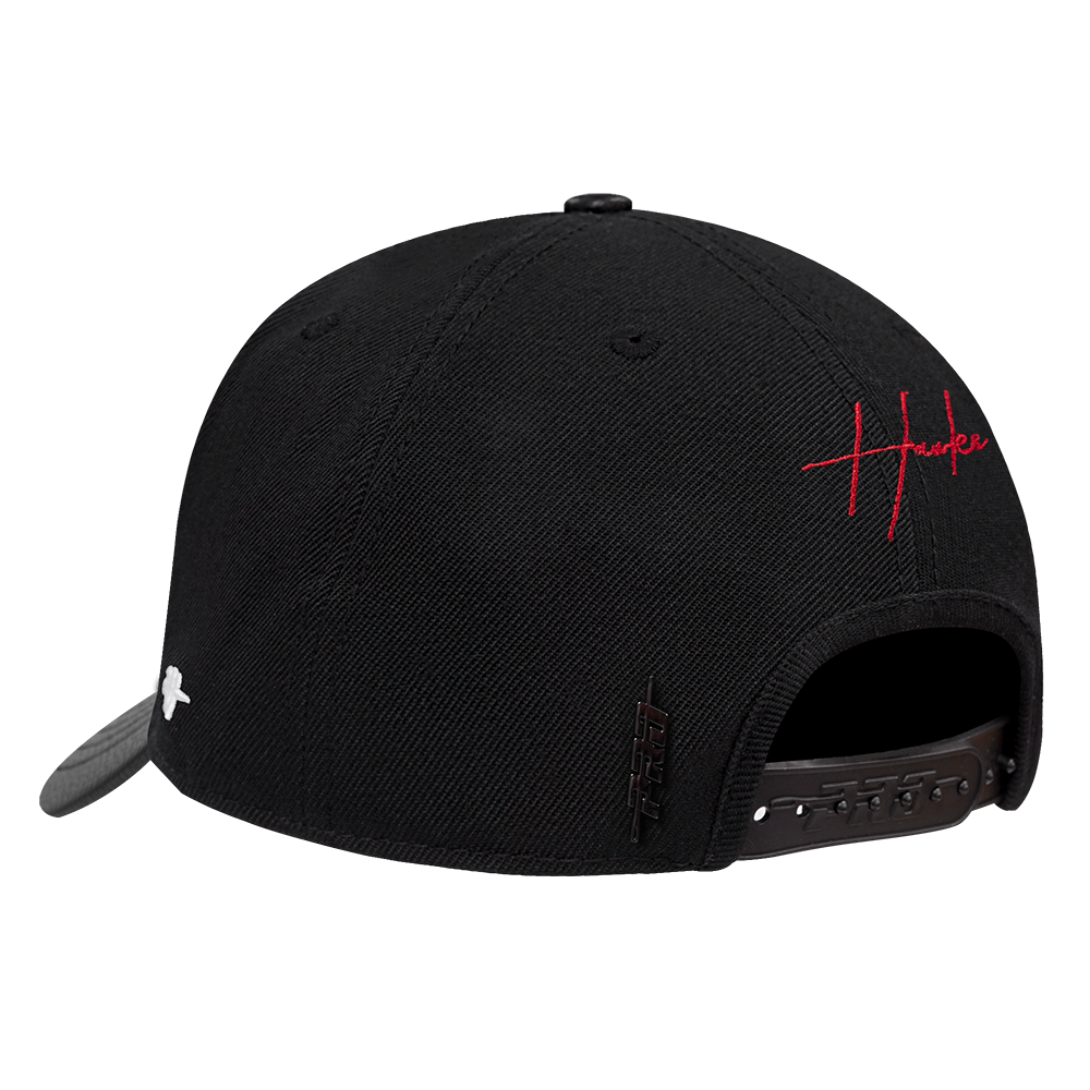 Pro Standard Atlanta Hawks Shadow Drop Snapback Hat-Black