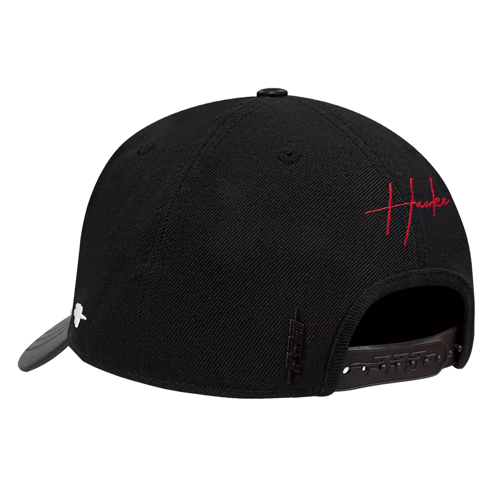 Pro Standard Atlanta Hawks Shadow Drop Snapback Hat-Black - BLACK