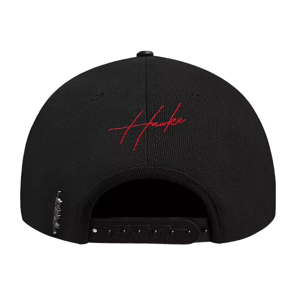 Pro Standard Atlanta Hawks Shadow Drop Snapback Hat-Black - BLACK