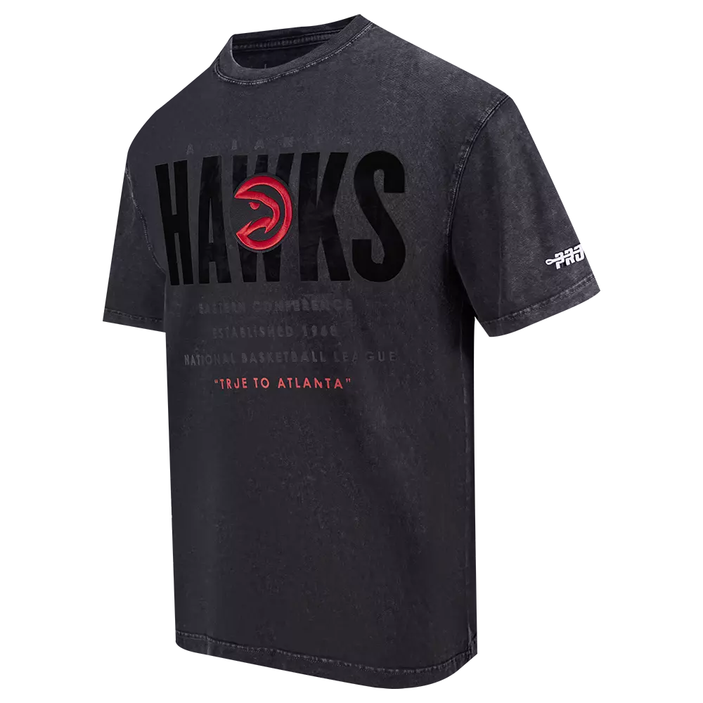 Pro Standard Atlanta Hawks Drop Shadow Tee-Black - BLACK
