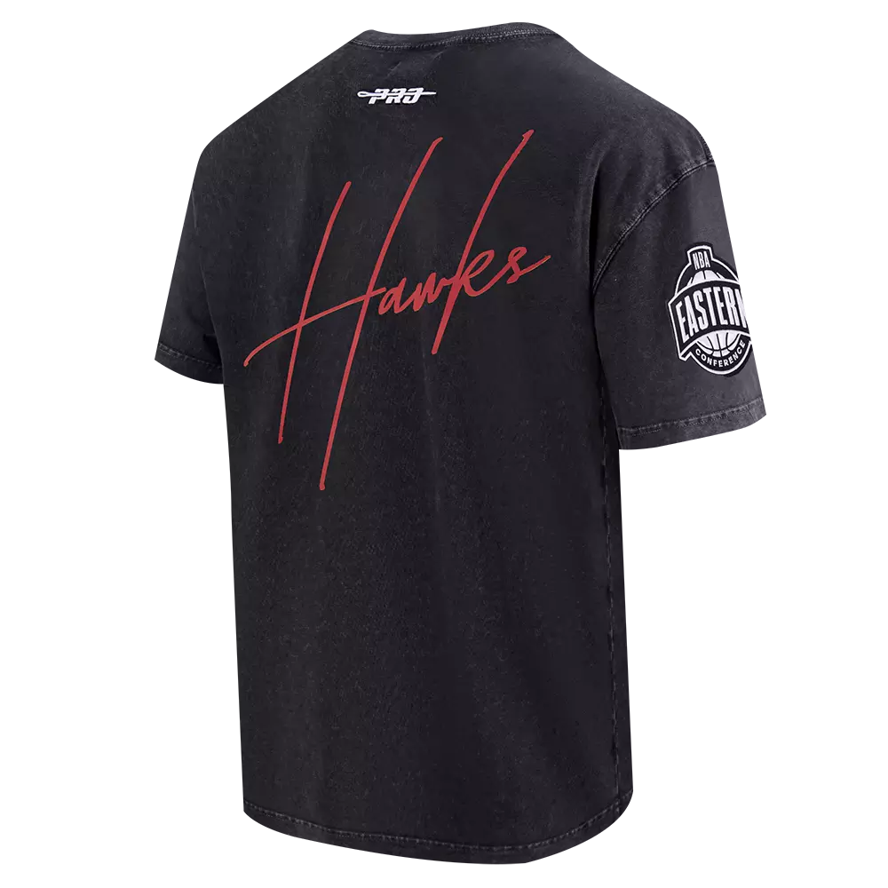 Pro Standard Atlanta Hawks Drop Shadow Tee-Black - BLACK