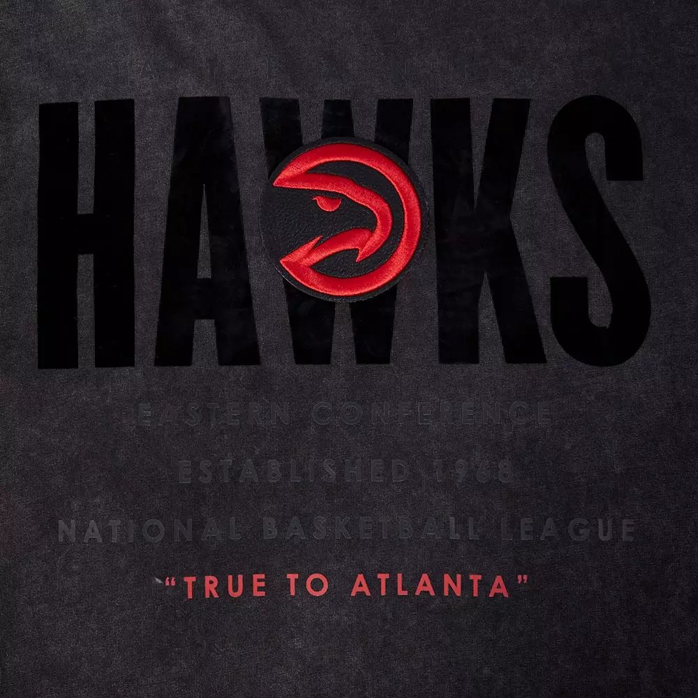 Pro Standard Atlanta Hawks Drop Shadow Tee-Black - BLACK