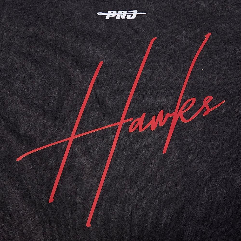 Pro Standard Atlanta Hawks Drop Shadow Tee-Black - BLACK Thumbnail View 5