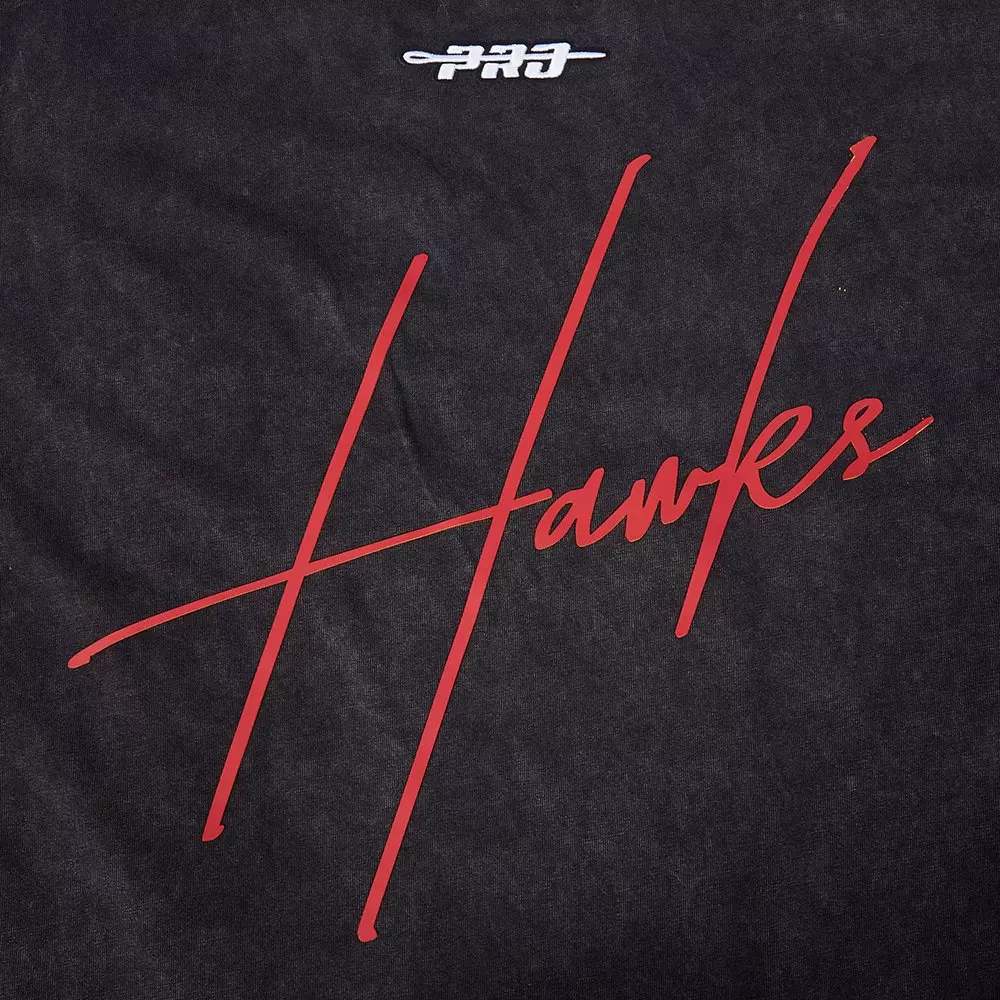 Pro Standard Atlanta Hawks Drop Shadow Tee-Black - BLACK