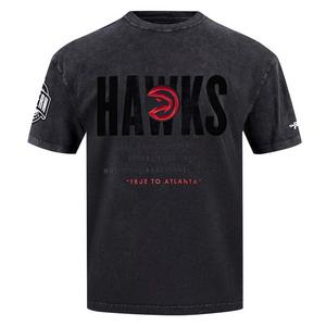 Pro Standard Atlanta Hawks Drop Shadow Tee-Black