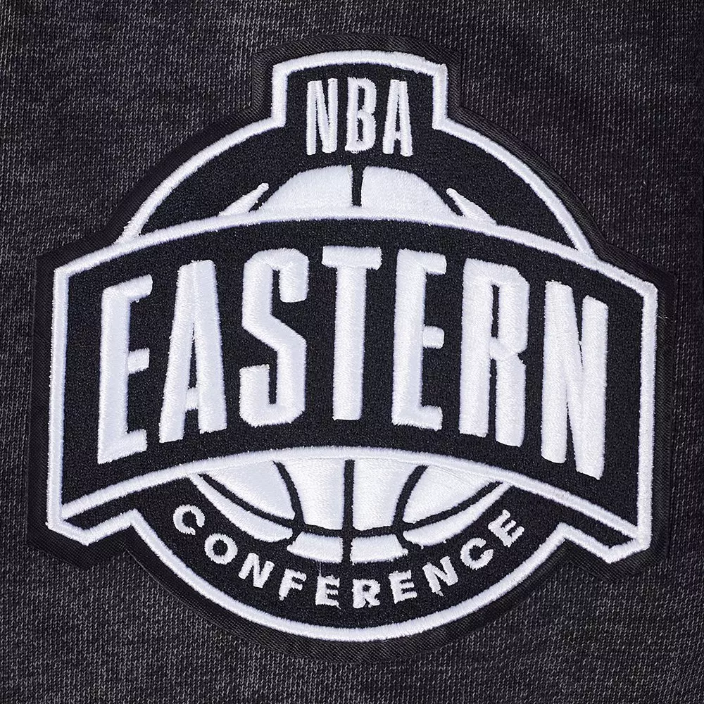 Pro Standard Atlanta Hawks Shadow Fleece Crew Sweater-Black - BLACK