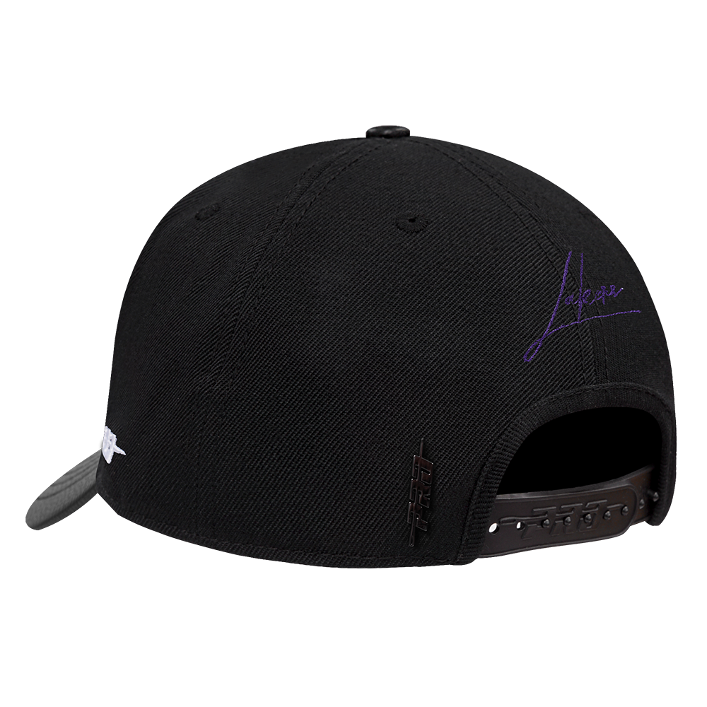 Pro Standard Los Angeles Lakers Shadow Drop Snapback Hat-Black