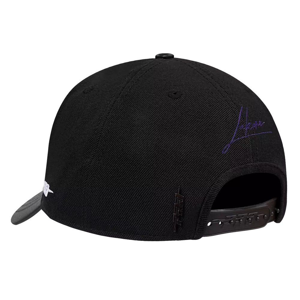 Pro Standard Los Angeles Lakers Shadow Drop Snapback Hat-Black - BLACK