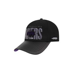 Pro Standard Los Angeles Lakers Shadow Drop Snapback Hat-Black