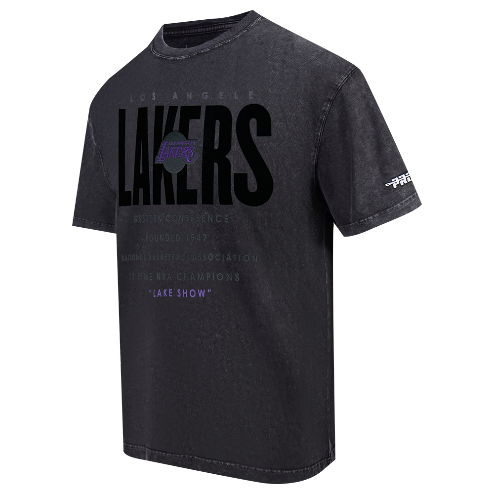 Pro Standard Los Angeles Lakers Drop Shadow Tee-Black - BLACK Thumbnail View 3