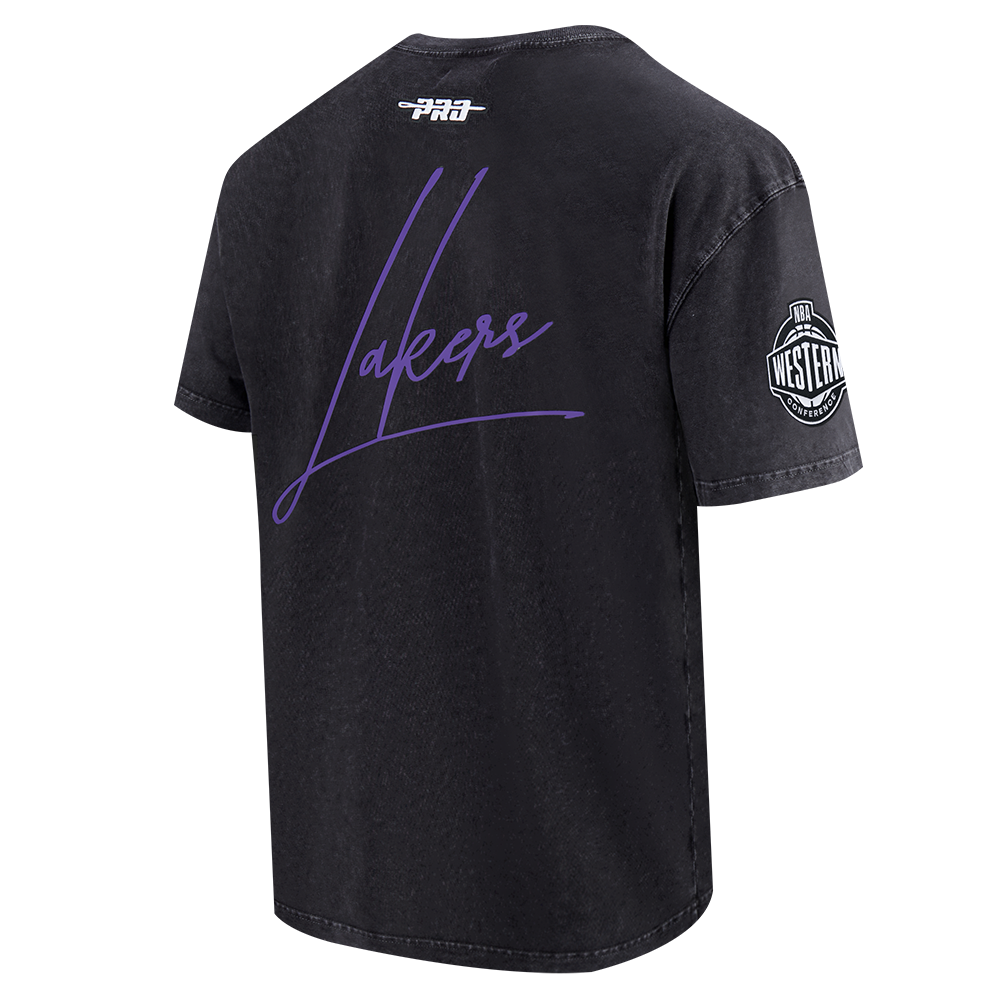 Pro Standard Los Angeles Lakers Drop Shadow Tee-Black - BLACK Thumbnail View 4
