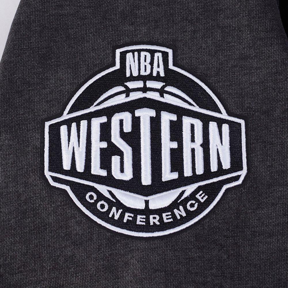 Pro Standard Los Angeles Lakers Shadow Fleece Crew Sweater-Black - BLACK Thumbnail View 6