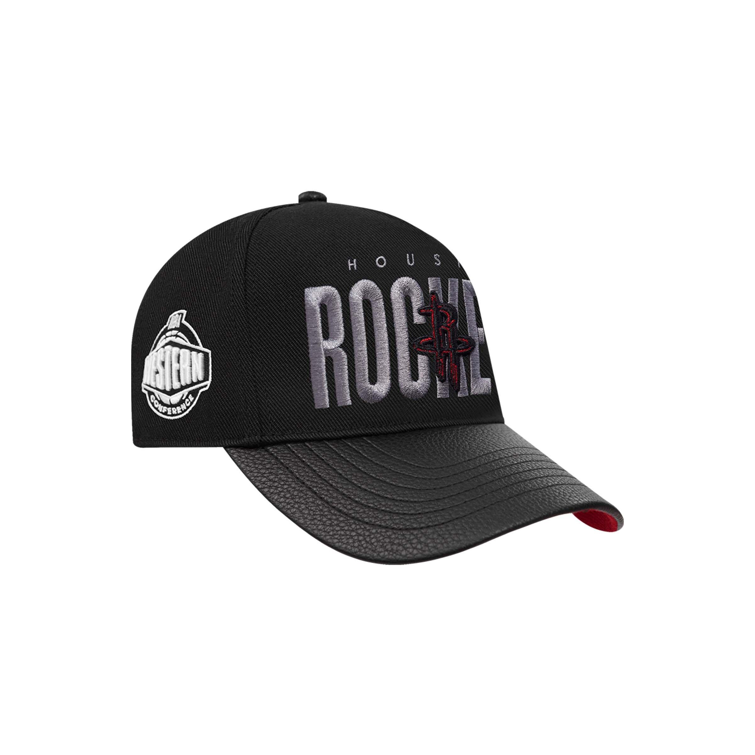 Pro Standard Houston Rockets Shadow Drop Snapback Hat-Black