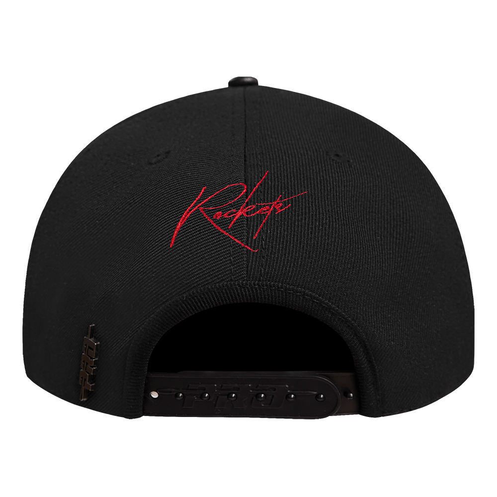 Pro Standard Houston Rockets Shadow Drop Snapback Hat-Black