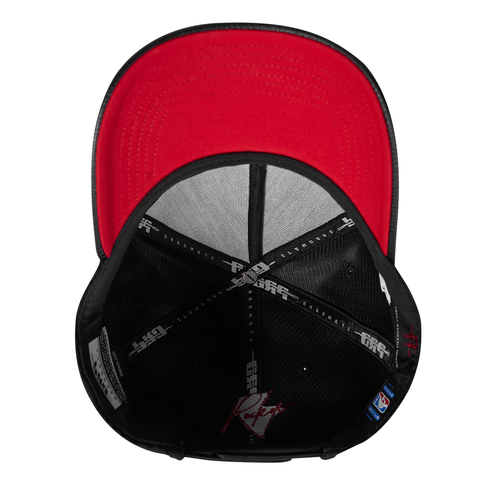 Pro Standard Houston Rockets Shadow Drop Snapback Hat-Black