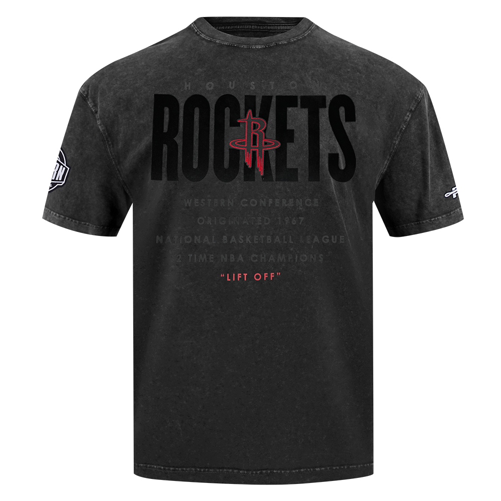 Pro Standard Houston Rockets Drop Shadow Tee-Black - BLACK Thumbnail View 1