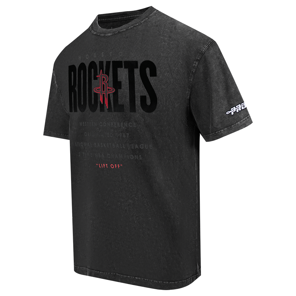 Pro Standard Houston Rockets Drop Shadow Tee-Black - BLACK Thumbnail View 3
