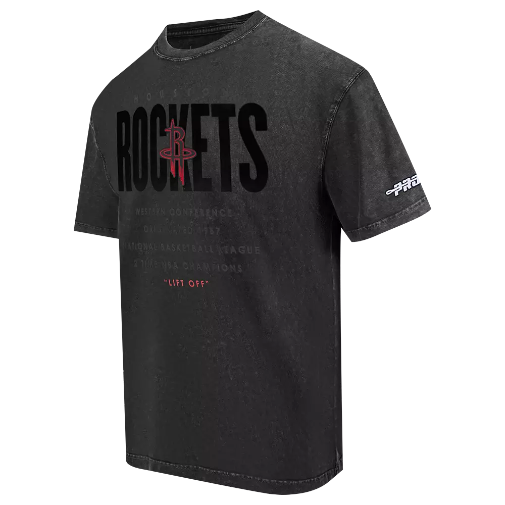 Pro Standard Houston Rockets Drop Shadow Tee-Black - BLACK