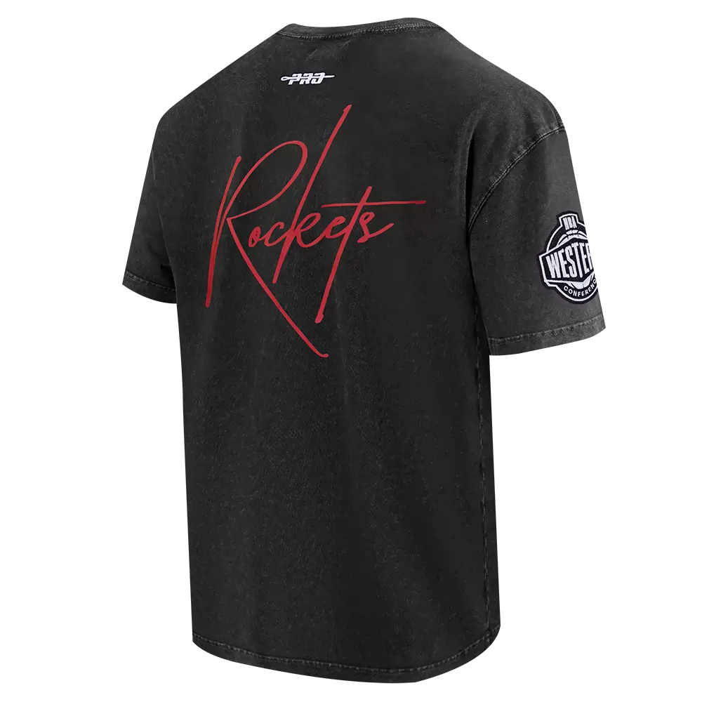 Pro Standard Houston Rockets Drop Shadow Tee-Black - BLACK
