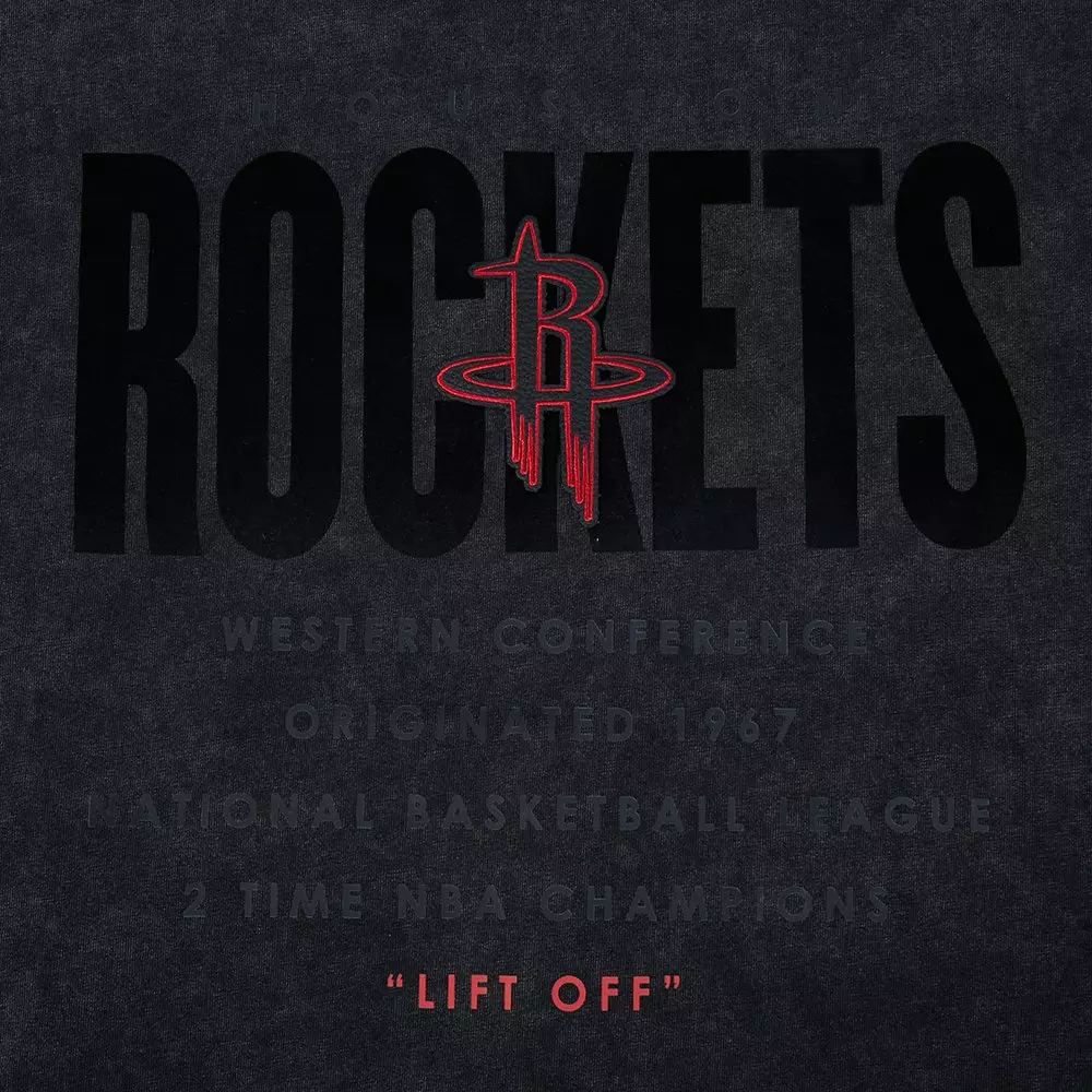 Pro Standard Houston Rockets Drop Shadow Tee-Black - BLACK