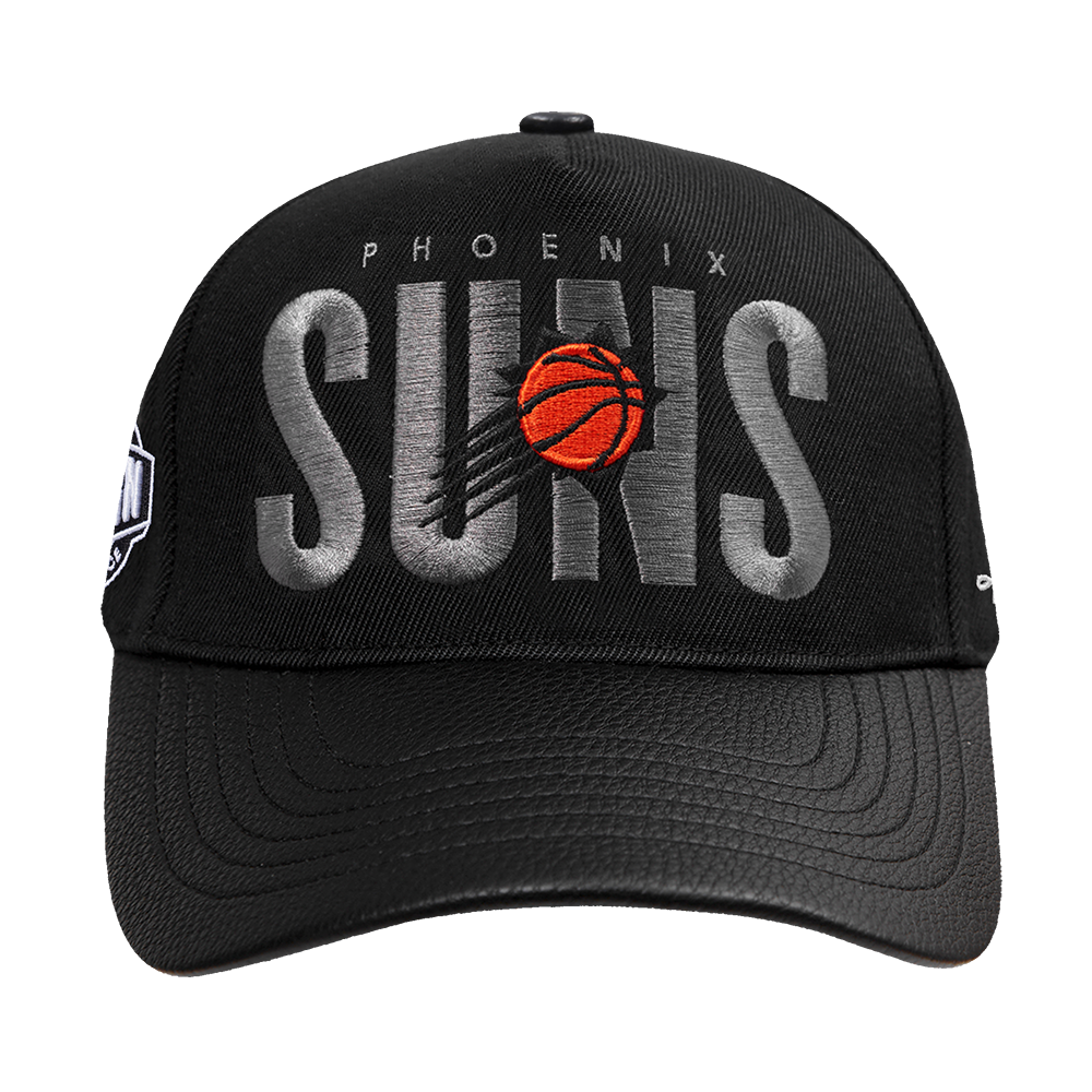 Pro Standard Phoenix Suns Shadow Drop Snapback Hat-Black