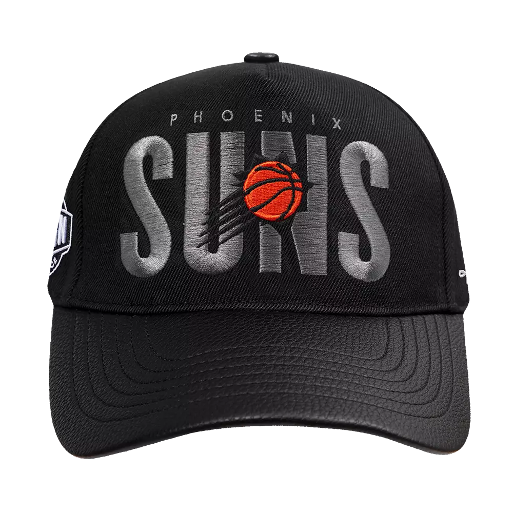 Pro Standard Phoenix Suns Shadow Drop Snapback Hat-Black - BLACK