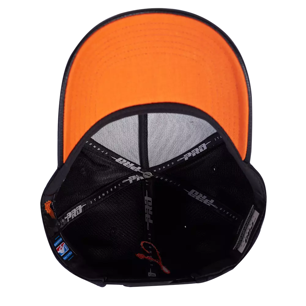 Pro Standard Phoenix Suns Shadow Drop Snapback Hat-Black - BLACK