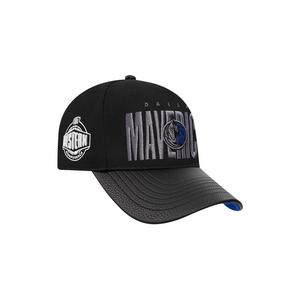 Pro Standard Dallas Mavericks Shadow Drop Snapback Hat-Black