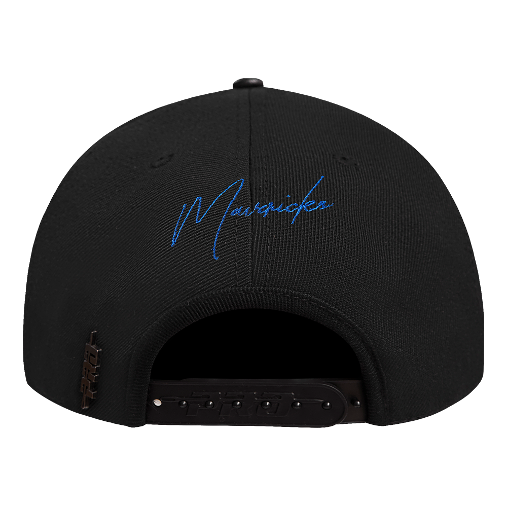Pro Standard Dallas Mavericks Shadow Drop Snapback Hat-Black