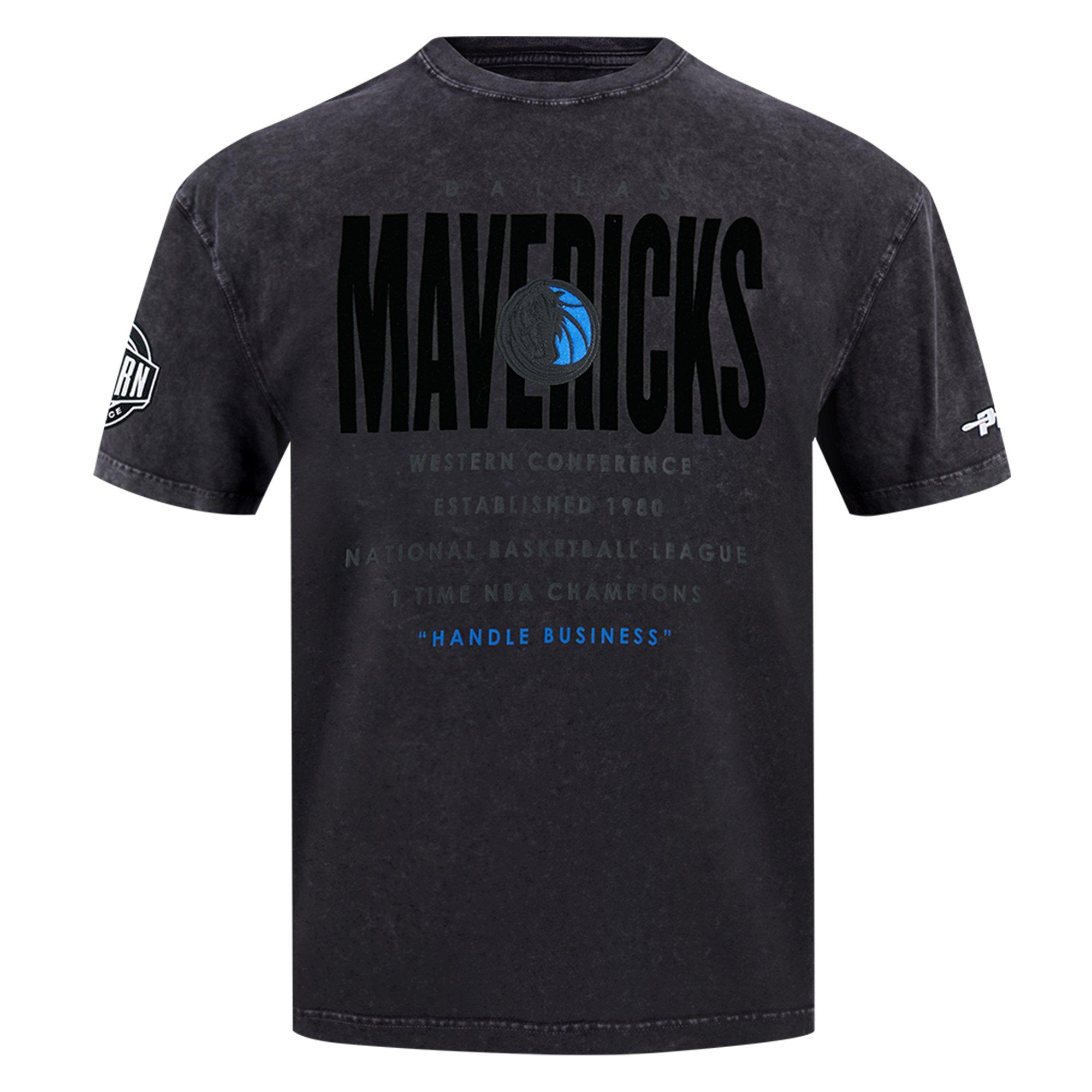 Pro Standard Dallas Mavericks Drop Shadow Tee-Black - BLACK Thumbnail View 1