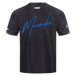Pro Standard Dallas Mavericks Drop Shadow Tee-Black