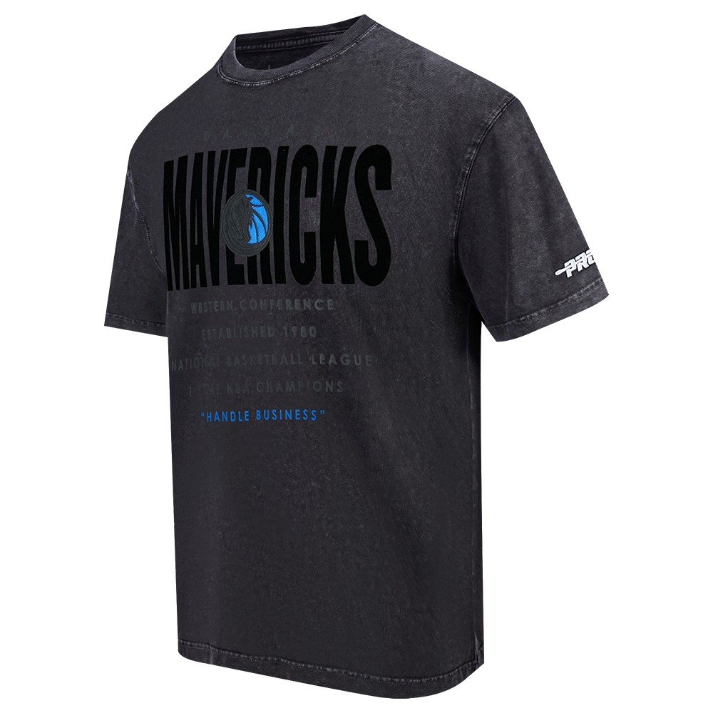 Pro Standard Dallas Mavericks Drop Shadow Tee-Black - BLACK Thumbnail View 3