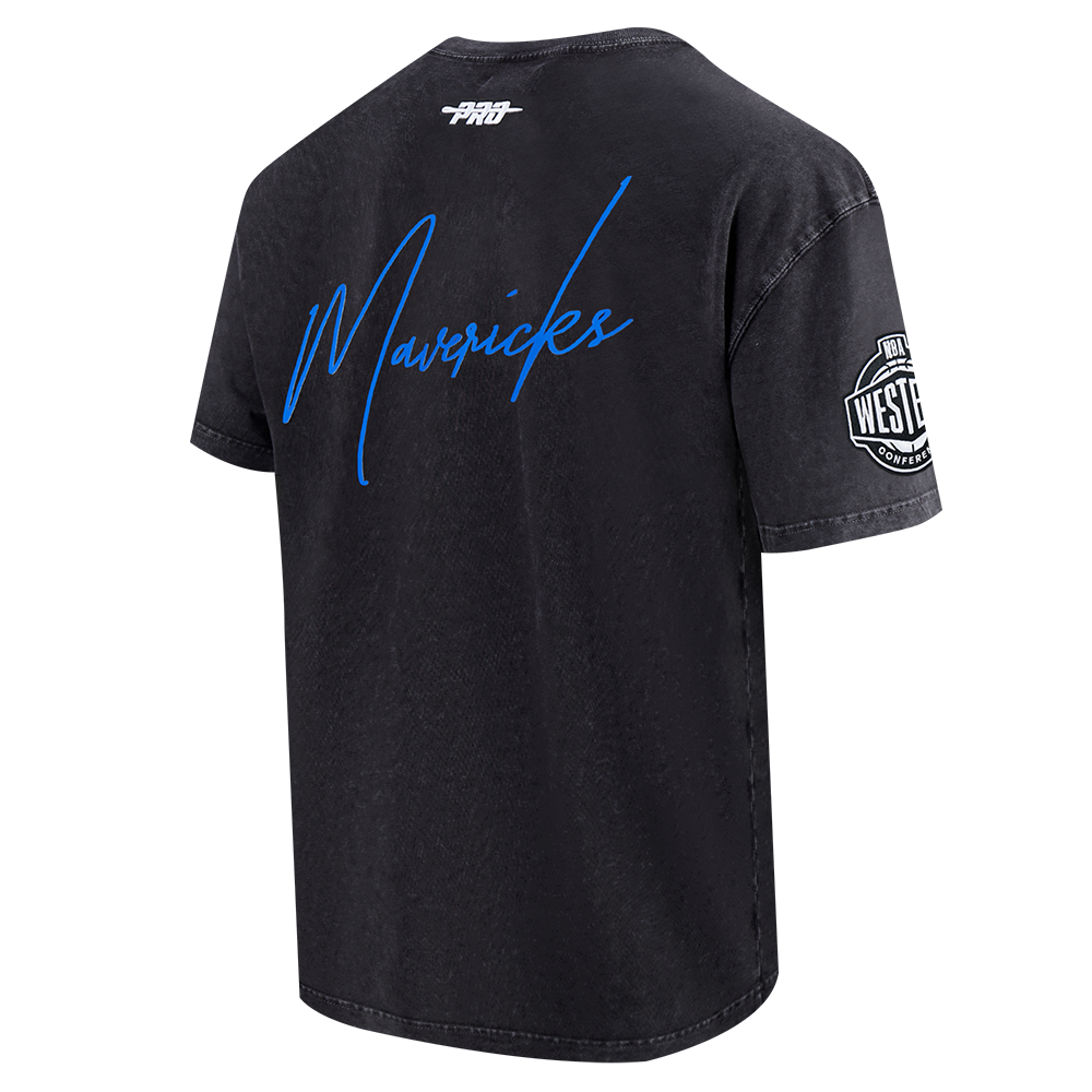 Pro Standard Dallas Mavericks Drop Shadow Tee-Black - BLACK Thumbnail View 4