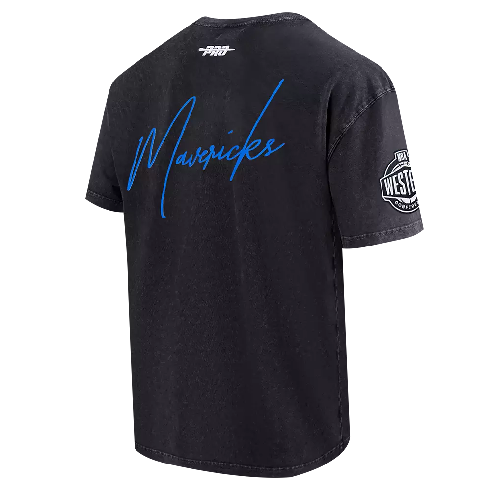 Pro Standard Dallas Mavericks Drop Shadow Tee-Black - BLACK