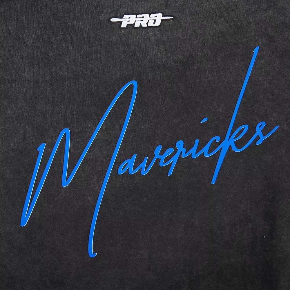 Pro Standard Dallas Mavericks Drop Shadow Tee-Black - BLACK