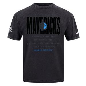 Pro Standard Dallas Mavericks Drop Shadow Tee-Black