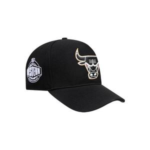 Pro Standard Chicago Bulls Met Gold Snapback Hat-Black/Gold