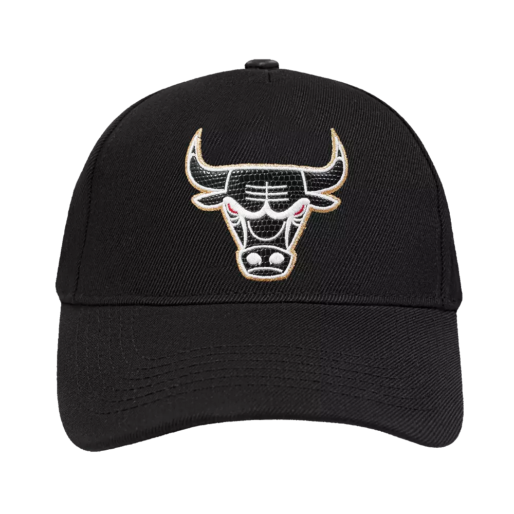 Pro Standard Chicago Bulls Met Gold Snapback Hat - Black/Gold - BLACK/GOLD